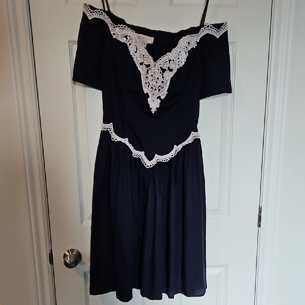 Gunne Sax Blue Dress